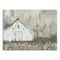 White Distressed Barn 40" x 30" Canvas Wall Art